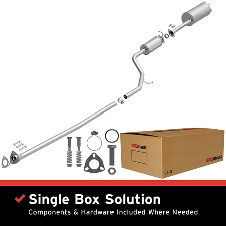 BRExhaust OE Replacement Exhaust System Kit 106-1000: Compatible with 2012-2013 Honda Civic 1.8L
