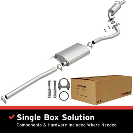 BRExhaust OE Replacement Exhaust System Kit 106-0271: Compatible with 2004-2006 Lexus RX330 3.3L, 2007-2009 Lexus RX350 3.5L, 2004-2007 Toyota Highlander 2.4L, 2004-2007 Toyota Highlander 3.3L