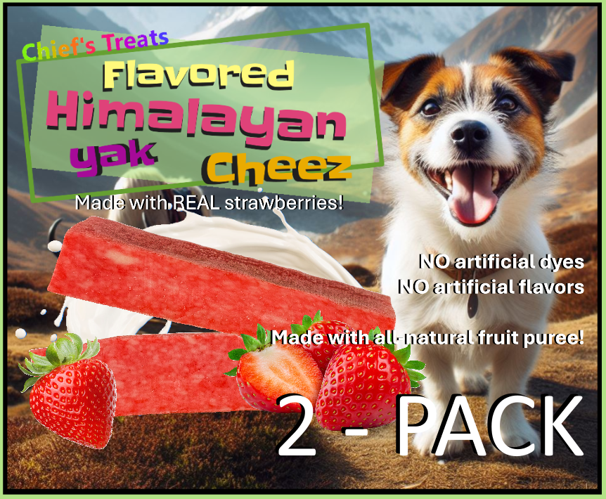 BREz Strawberry Flavored Yak Cheese Chew