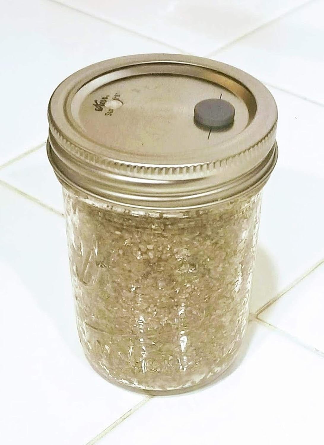 BRF PF Tek Brown Rice Flour Mushroom Substrate Half Pint Jar