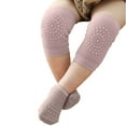 thumbnail image 1 of BRGZLK 0-3 Years Toddler Crawling Sports Knee Pads Baby Learning Walking Floor Slip Socks Home Protective Suit Purple 1-3 Years, 1 of 8