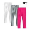 thumbnail image 1 of BRGZLK 3 Pack Thin Leggings for Toddler Girls Trendy Solid Color High Waist Elastic Lounge Pants Yoga Active Dance Running Tights Hot Pink 10-11 Years, 1 of 8