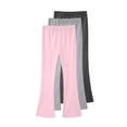 thumbnail image 1 of BRGZLK 3PC Girls Bell Bottom Pants Autumn Winter Solid Color Fleece Base Pants Casual Sleep Pants Elastic Waist Can Be Worn Outside High Waisted Kids Bell Bottoms Pants Gray 10-11 Years, 1 of 2