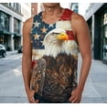 thumbnail image 1 of BRGZLK 4th of July Tank Tops for Men Fashion 250 Anniversary Patriotic Sleeveless Shirts Soft Comfortable Stars and Stripes 4th of July Independence Day Tops Summer Casual Clothes Sky Blue XXL, 1 of 5