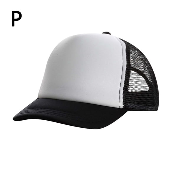 BRGZLK Baby Girl Boys Baseball Cap Summer Trendy Color Block Sun Protection Mesh Breathable Toddler Kids Trucker Hat for Outdoor Sports P 52-56cm