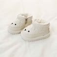 thumbnail image 1 of BRGZLK Baby Girls Ankle Boots Classic Cute Round Toe Comfort Warm Short Boot Kids Outdoor Shoes Newborn First Walkers Cozy Shoes Beige 2.5-3 Years, 1 of 9