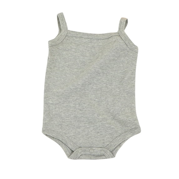 BRGZLK Baby Girls Halter Romper Solid Color Sleeveless Spaghetti Strap Bodysuit Lightweight Comfortable Cotton Summer 2026 Tollder Clothes Outfits Gray 6-9 Months