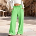 thumbnail image 1 of BRGZLK Baggy Sweatpants for Kids Girls Autumn Winter Solid Color Elastic Waist Straight Wide Leg Joggers with Pockets Preppy Hip Hop Dance Trousers Green 12-13 Years, 1 of 8