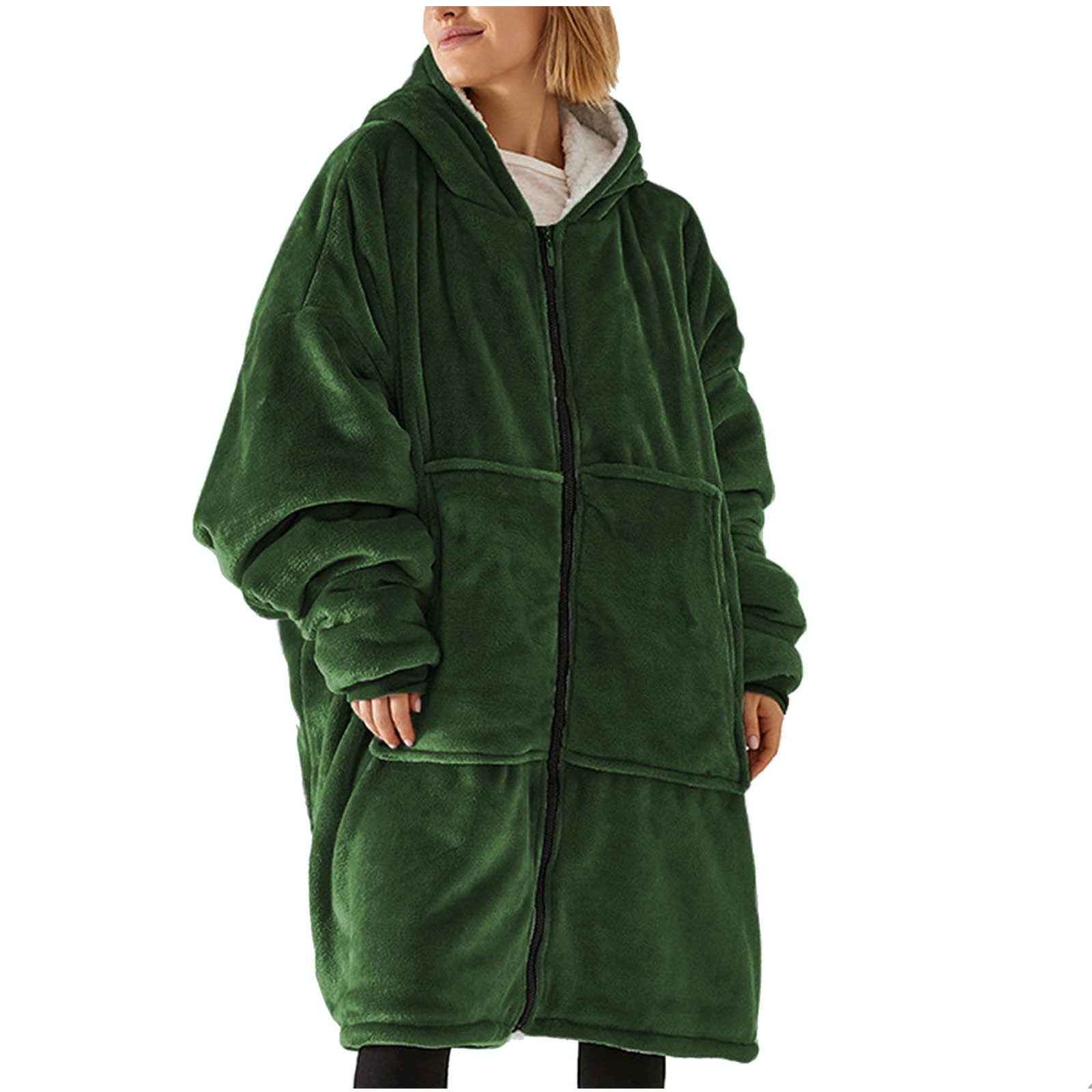 BRGZLK Blanket Hoodie Women Deals of The Day Fleece Hoodie Blanket