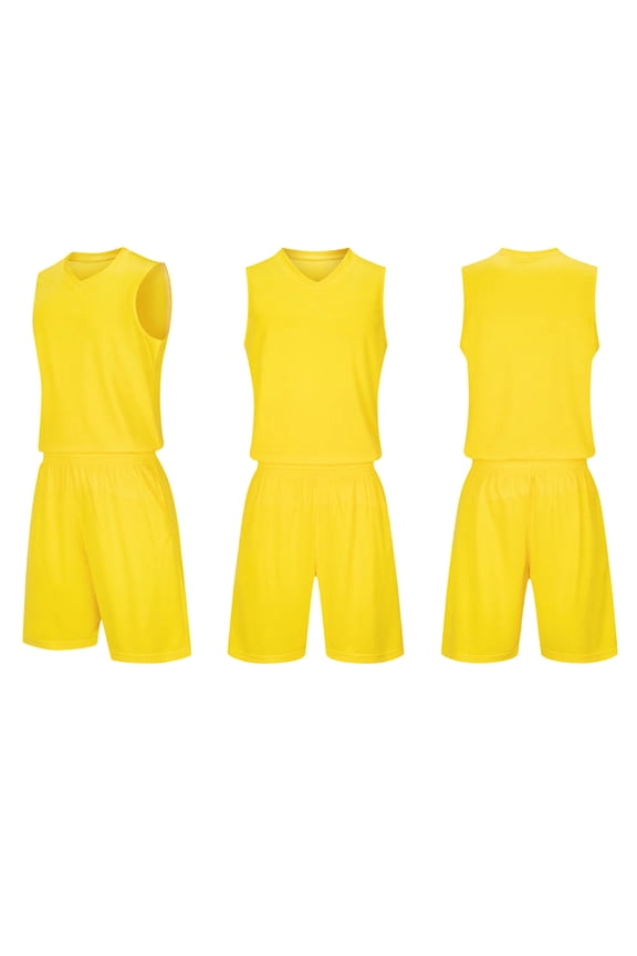 Boys' Clothing Outfits, Suit Solid Color Sleeveless Shorts, Football Uniform, Basketball Suit, Set, Student Campus Sports Meeting, Performance, Competition, Training Team Uniform, Ball Shirt