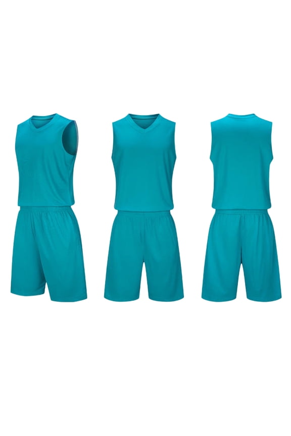 Boys' Clothing Outfits, Suit Solid Color Sleeveless Shorts, Football Uniform, Basketball Suit, Set, Student Campus Sports Meeting, Performance, Competition, Training Team Uniform, Ball Shirt