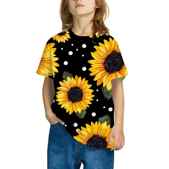 BRGZLK Boys Girls Summer Short Sleeve Shirts Cute Casual Round Neck Solid Color Tunic Tops 2025 Basic Cotton Tee Blouses Multicolor 7-8 Years