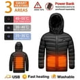 thumbnail image 1 of BRGZLK Boys Outwear USB Heated Rechargeable Heating Cotton Hooded Zipper Coat Winter Warmer Fashion Kids Jackets(No Battery) Black 4-5 Years, 1 of 5