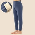 thumbnail image 1 of BRGZLK Boys Thermal Underwear Pants Kids Breathable Fleece Lined Leggings Pants Full Length Leggings Casual Comfortable Clothes Blue 9-10 Years, 1 of 5