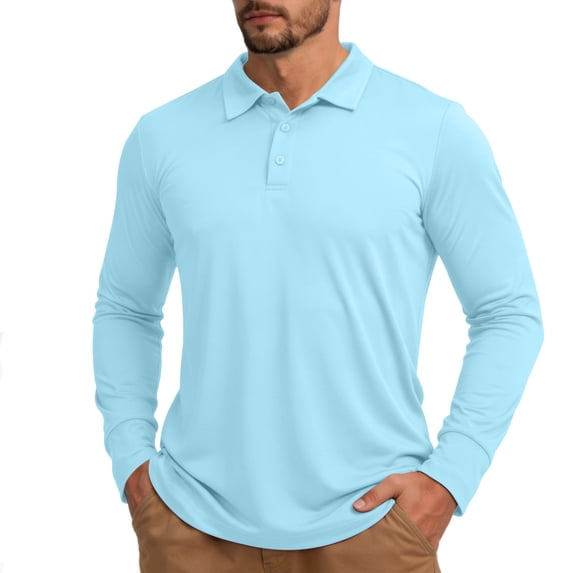 BRGZLK Breathable Long Sleeve Sun Protection Shirt For Men Lightweight Quick Dry For Summer Outdoor Activities Casual Wear Fishing Hiking Beach Adventures