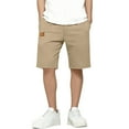 thumbnail image 1 of BRGZLK Casual Shorts for Boys Summer Solid Color Elastic Waist Drawstring Lightweight Vacation Jogger Loose Versatile Running Workout Short with Pockets Khaki 5-6 Years, 1 of 6