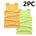 thumbnail image 1 of BRGZLK Children's Cotton Undershirts Boys Girls Trendy Solid Color Sleeveless Round Neck Suitable Kids Summer Tank Tops 2-Pack Mint Green 7-8 Years, 1 of 3