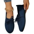 thumbnail image 1 of BRGZLK Flat Round Toe Weave Shallow Cut Hollow Breathable Sleeve Sole Work Shoes, 1 of 6