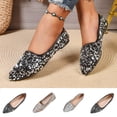 thumbnail image 1 of BRGZLK Flats For Women Versatile Casual Shallow Sparkly Pointed Toe Soft Sole Bottom Plus Size Shoes For Wedding Party Slip On Dress Trendy Cool Slippers Formal Loafers, 1 of 7
