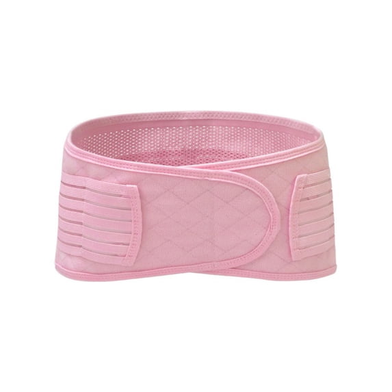BRGZLK Girdle for Women Solid Color Trendy Tummy Control Waist Cincher Corset Adjustable Breathable Elastic Postpartum Belly Band Pink M