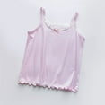 thumbnail image 1 of BRGZLK Girls Lace Cami Tops Cute Bow Ribbed Knit Sleeveless Basic Tank Tops Comfortable And Breathable Camisole Tops Purple 9-10 Years, 1 of 7