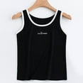 thumbnail image 1 of BRGZLK Girls Sleeveless Tank Top Summer Trendy Solid Basic Undershirts Soft Comfortable And Breathable Camisole Black 13-14 Years, 1 of 3