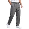 thumbnail image 1 of BRGZLK Golf Pants Men Stretch Relaxed Fit Business Casual Dress Pant Straight Leg Slacks Flat Front Office Clothes Casual Trousers Versatile Straight Leg Pants, 1 of 7