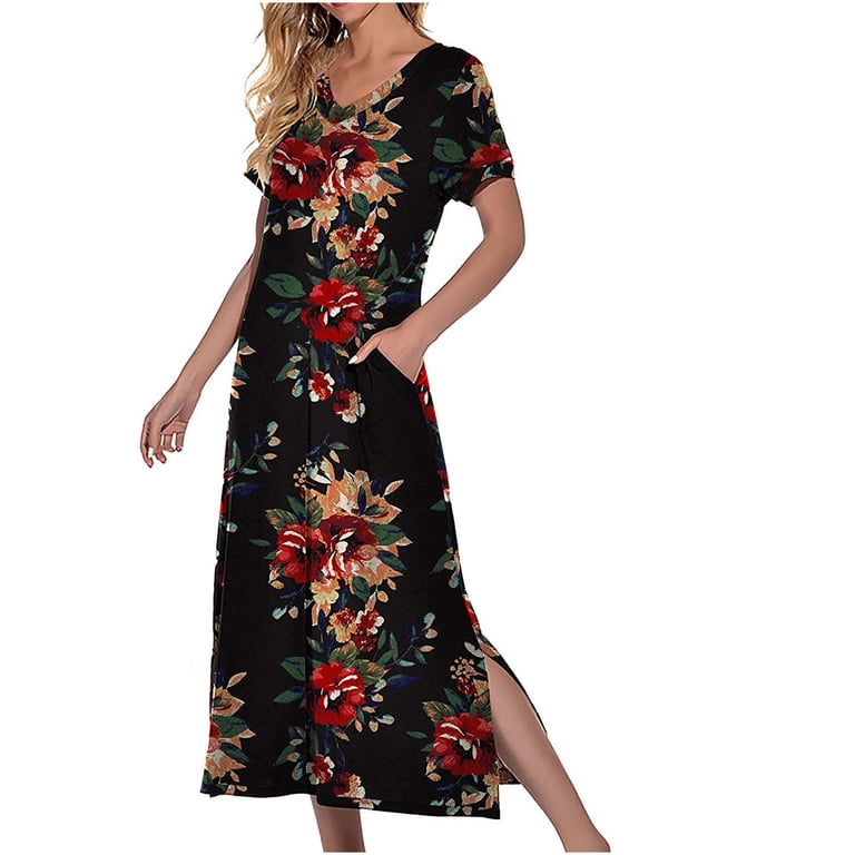 fashionable house dresses Fossor Black And White Dress main image 1