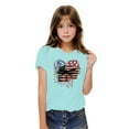 thumbnail image 1 of BRGZLK Independence Day Shirts For Kids Fashion Cute USA Flag Printed Tees Boys Girls Loose Round Neck Casual Short Sleeve Cotton Tops Blue 5-6 Years, 1 of 6