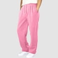 thumbnail image 1 of BRGZLK Kids Boys Baggy Sweatpants Winter Solid Color Casual Elastic Waist Straight Wide Leg Sweat Pants Warm Cozy Athletic Joggers with Pockets for Daily Wear Pink 12-13 Years, 1 of 6