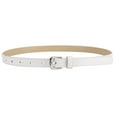 thumbnail image 1 of BRGZLK Kids New Belt, Trendy Solid Color Durable PU Leather Belt With Sequin Hole Hollow Decoration Belt White Free Size, 1 of 2