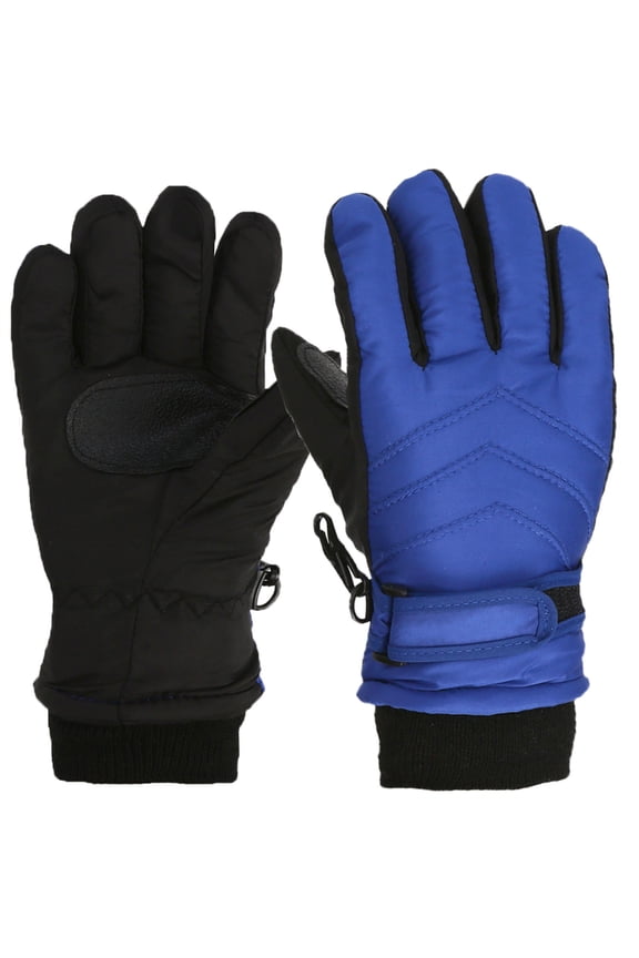 Kids Ski Gloves Riding Waterproof Snow Ski Gloves Warm Windproof Adjustable Boys Girls Outdoor Mittens for Cold Weather 2-5 Years A One Size