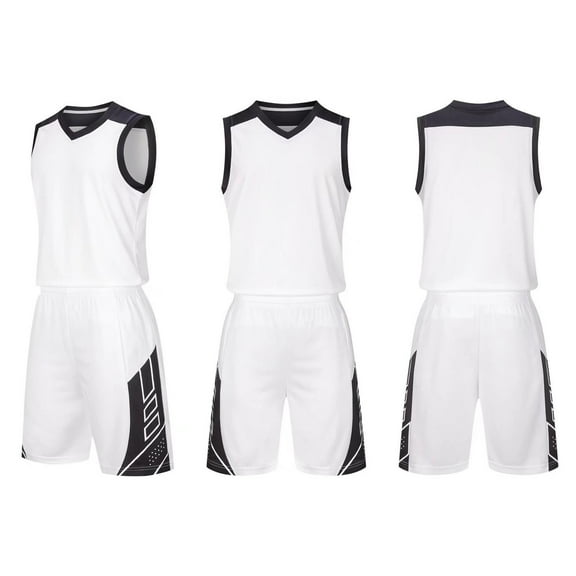 BRGZLK Kids Sports Shorts Set Children's Casual Short Sleeved Round Neck Top With Shorts Sports Breathable Set Summer Kids Clothes White 8-10 Years