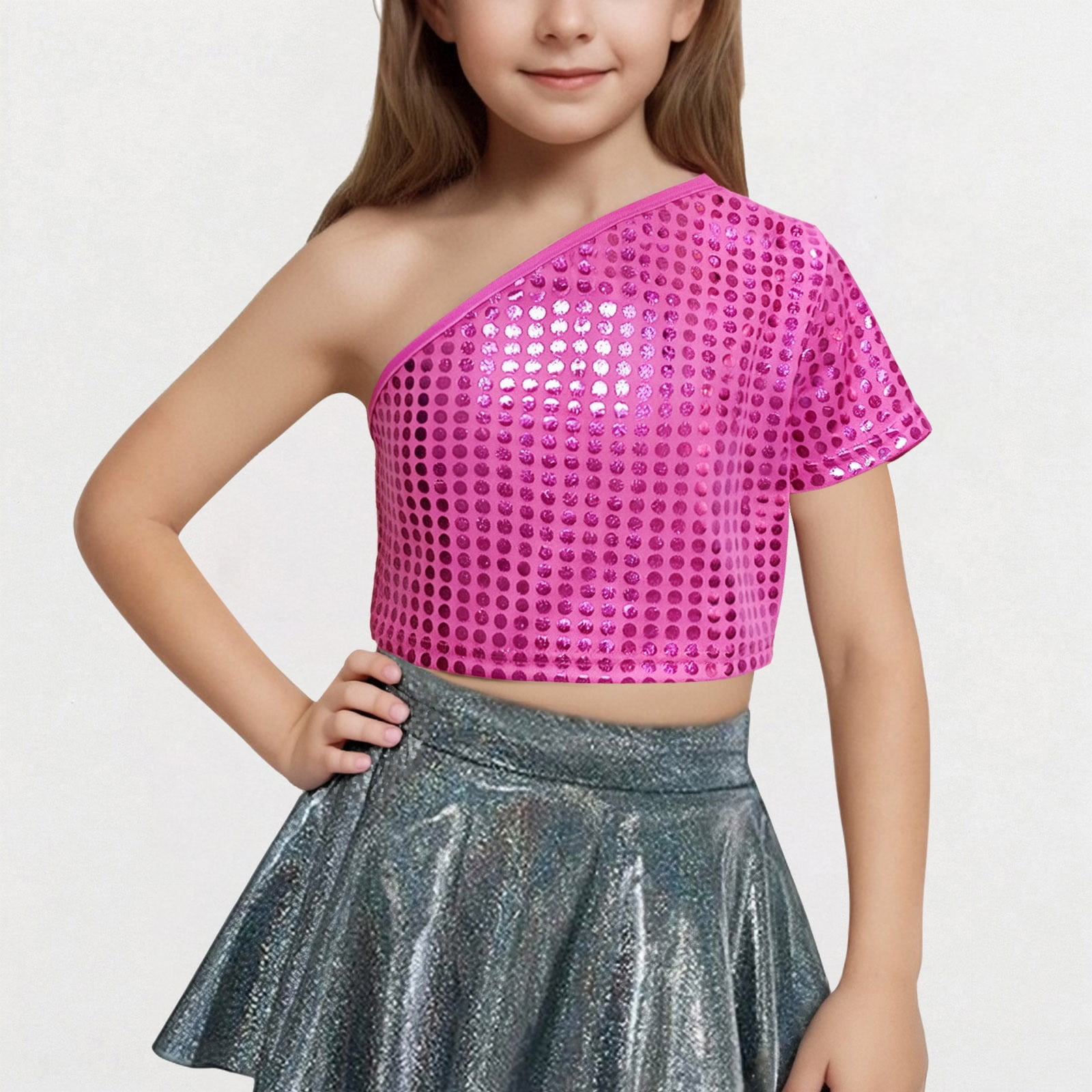 KIDS PULL-STRING OFF THE SHOULDER TOP