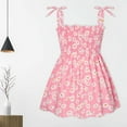 thumbnail image 1 of BRGZLK Little Girls Dresses Toddler Summer Cute Floral Bohemian Sleeveless Cotton Halter Sundress Pink 2-3 Years, 1 of 8
