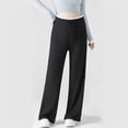 thumbnail image 1 of BRGZLK Maternity Pants Spring Summer Solid Color Elastic Waist Soft Comfy Loose Fit Stretchy Outerwear Belly Support Pregnancy Pants Black A M, 1 of 5