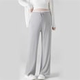 thumbnail image 1 of BRGZLK Maternity Pants Spring Summer Solid Color Elastic Waist Soft Comfy Loose Fit Stretchy Outerwear Belly Support Pregnancy Pants Gray M, 1 of 5