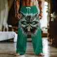 thumbnail image 1 of BRGZLK Men's Baggy Pants Tall Funny Meme Elastic Waist Drawstring Beach Pantsnovelty Graphic Vacation Wide Leg Trouser with Pocket, 1 of 5