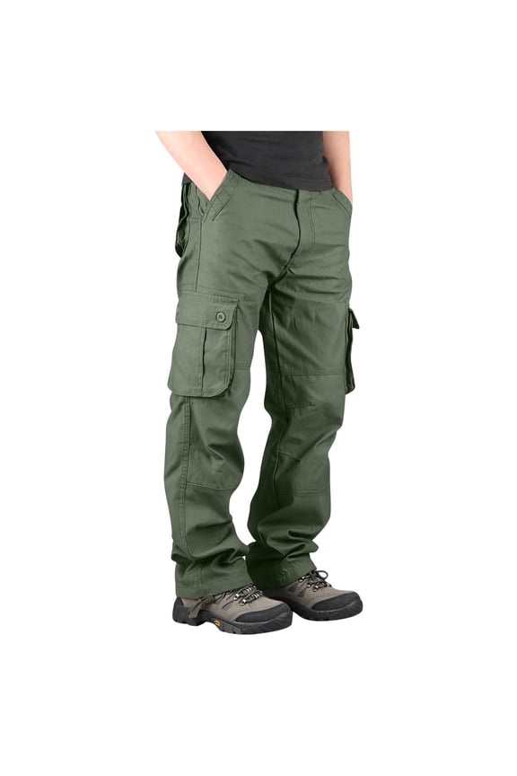 Men's Cargo Camouflage Military Fatigue Pants Camouflage Hunting Combat Slacks Multi Pocket Cotton Men's Casual Cargo Pants Multi Pocket Pants