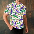thumbnail image 1 of BRGZLK Men's Short Sleeve Carnival Printed Loose Elastic Fitness Non Positioning Printed Crew Neck Top Graphic Tee Casual Loose Fit Vacation 2026 Holiday Clothes, 1 of 4