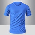 thumbnail image 1 of BRGZLK Men's Short Sleeved Sweatshirt Slim Fit Quick Drying Sweatshirt Moisture Wicking Anti Rash Sports Running Swimming Top T-Shirt Performance Water Shirt, 1 of 6