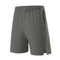 thumbnail image 1 of BRGZLK Men's Shorts Casual Ice Silk Quick Dry Lightweight Breathable Solid Color Outdoor Running Workout Gym Tennis Shorts with Zipper Pockets Khaki L, 1 of 4
