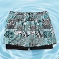 thumbnail image 1 of BRGZLK Mens Stylish Breathable Elastic Waist Shorts Pocket For Sports Training Beach Shorts with Compression Liner & Pockets, 1 of 7