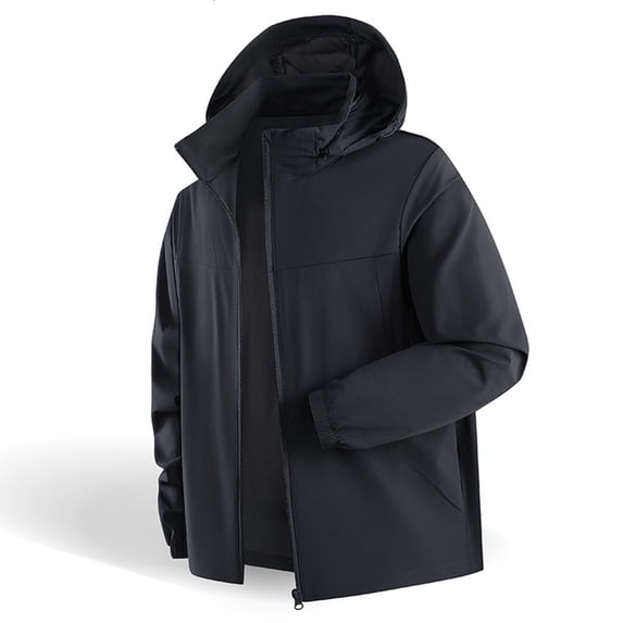 BRGZLK Mens Sun Protection Hoodie Shirts 2026 Summer Solid Color Casual Fashion Quick Dry Cooling Hiking Fishing Long Sleeve Zip Up Jackets with Pockets Dark Blue 5XL