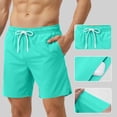 thumbnail image 1 of BRGZLK Mens Swim Shorts Trunks with Compression Liner 2 In 1 Quick Dry Bathing Suit Stretch Swimwear Beach Shorts with Drawstring, 1 of 5