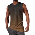 thumbnail image 1 of BRGZLK Mens Tank Tops Casual Summer Sleeveless Workout Muscle Tees Gradient Print Crew Neck Training Bodybuilding T Shirt, 1 of 5