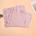 thumbnail image 1 of BRGZLK Muslin Baby Towels Cute Solid Color Ruffled Super Soft Soothing Cotton Towel Newborn Multifunctional Handkerchief Burping Towel Hot Pink Free Size, 1 of 4