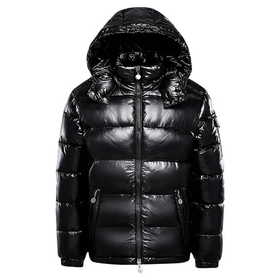 BRGZLK Shiny Hooded Cotton, Puffer Jacket (Men's)