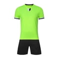thumbnail image 1 of BRGZLK Soccer Jersey Set for Boys Girls Lightweight Breathable Athletic Training Shirt and Shorts Sets Soft Comfy Football Jersey Outfits Green L, 1 of 4