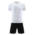 thumbnail image 1 of BRGZLK Soccer Jersey Set for Boys Girls Lightweight Breathable Athletic Training Shirt and Shorts Sets Soft Comfy Football Jersey Outfits White B M, 1 of 4